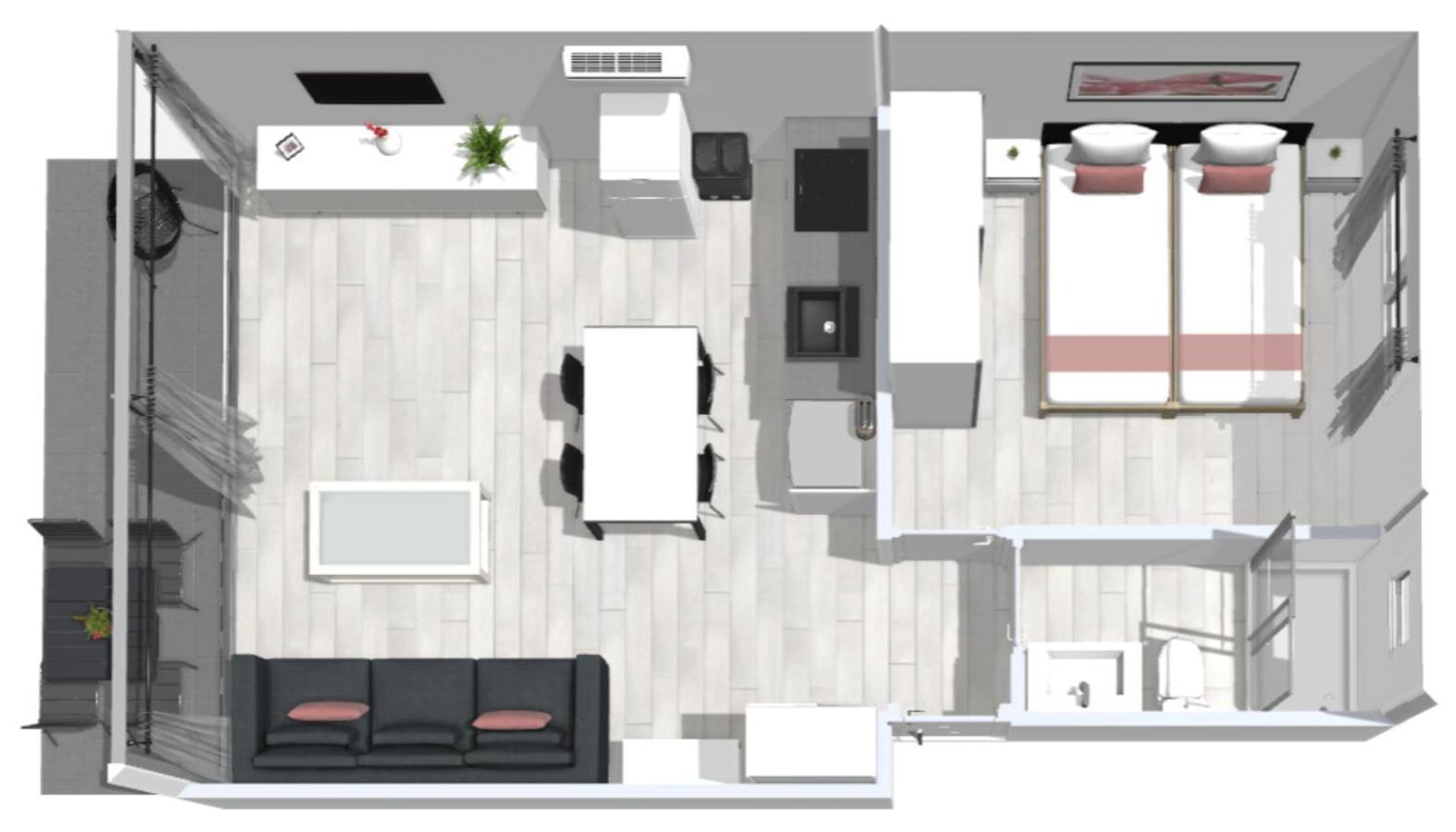 Roses Apartments 2 - Vista Mar Lateral 1Habitacion Eksteriør billede